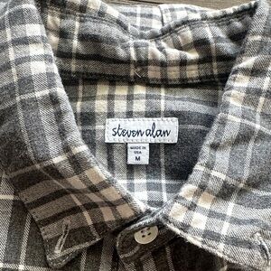 Steven Alan Charcoal Checkered Shirt